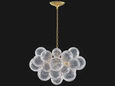 RH Talia Round Chandelier 24 3D model