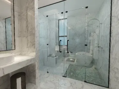 Modern Bathroom 3D model buy