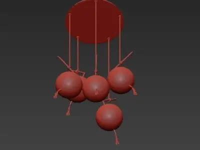 Contemporary Chandelier 3D model