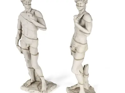 David Michelagnolo stripes sculpture 3D model