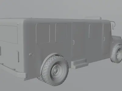 HighPoly Truck dump 3D model