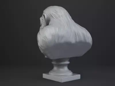 Ape Bust - Animal Figurine 3D print model