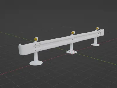 protective fence Free low-poly 3D model