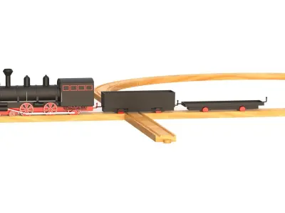 Toy Train 3D model