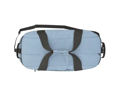 Blue Duffel Bag 3D model