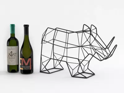 Rhino wine rack 3D model