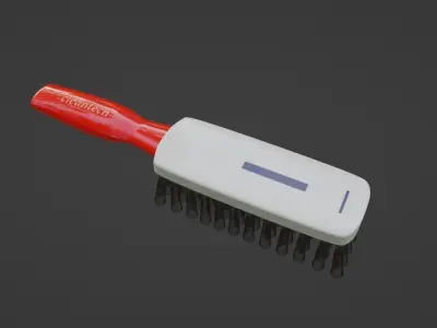 Car cleaning Wheel Brush Low-poly 3D model