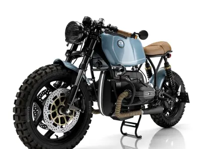 Cafe Racer R100 Motorcycle 3D model