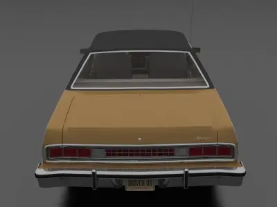 Marquis Brougham 2dr 1973 Low-poly 3D model