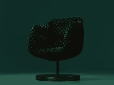 3D luxury couch 3D model
