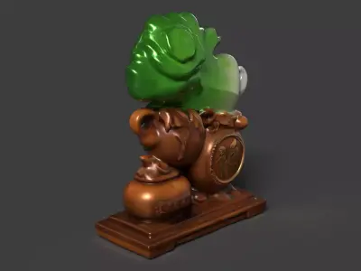 Chinese jade cabbage figure  Low-poly 3D model