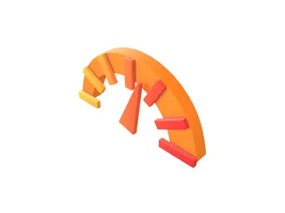 Speed Symbol v2 003 Low-poly 3D model