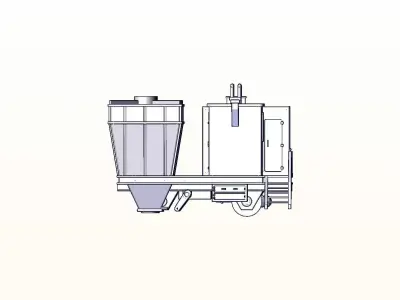 Coke Oven Charging Larry Car 3D print model
