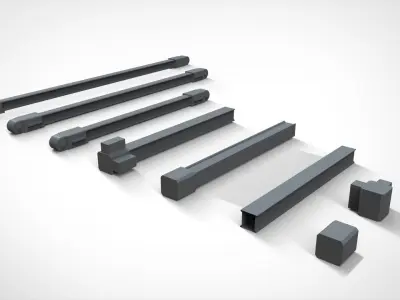 Metal truss 1 3D model