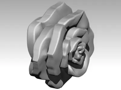 High detailed Rose ver2 3D print model