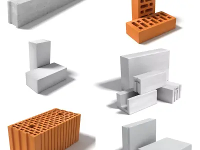 Construction Blocks Free 3D model