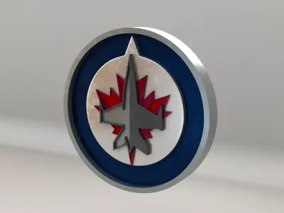 NHL Winnipeg Jets Team Logo 3D model