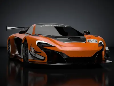 Mclaren 650s GT3 3D model