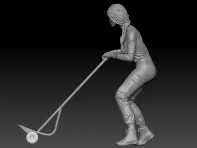 SEXY GIRL F1 PIT STOP 3 3D print model