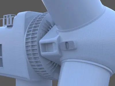 Wind Turbine GE Haliade X 12MW 3D model