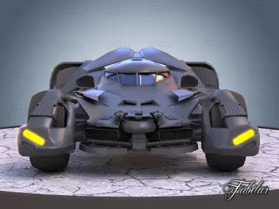 Bat vehicle 01 Low-poly 3D model