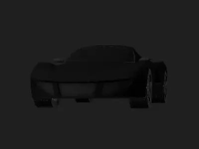 sports car Low-poly 3D model buy