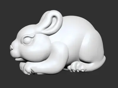 rabbit bunny 3D print model