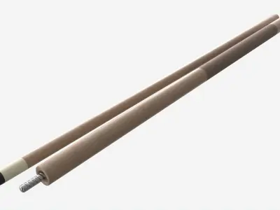 Traditional Pool Cue 3D model