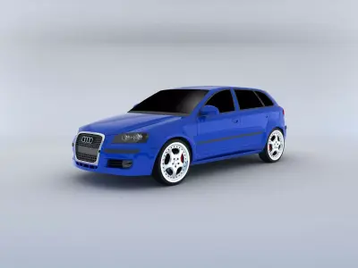 Audi A3 Sportback 2004 3D model
