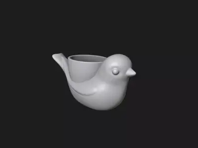 Bird Planter - Pen Holder 3D print model
