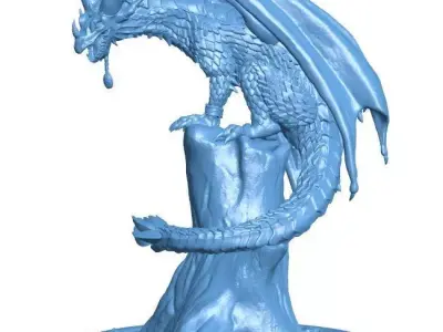 Dragon pedestal 3D model