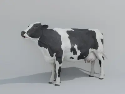 MilkCow animated 3D 3D model