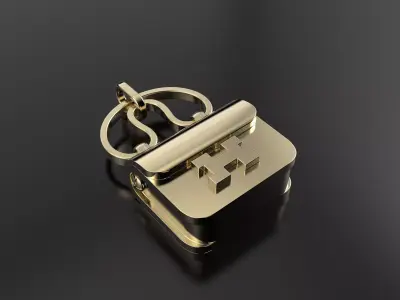 Hermes bag pendant without gem 3D print model