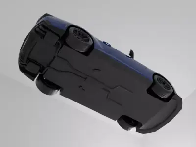 Ford Mustang Dark Horse Low-poly 3D model