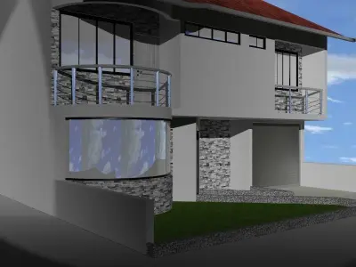 casa de dos pisos 3D model