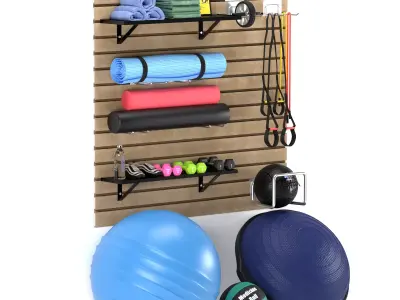 StoreWALL Deluxe Home Gym Fitness Low-poly 3D model