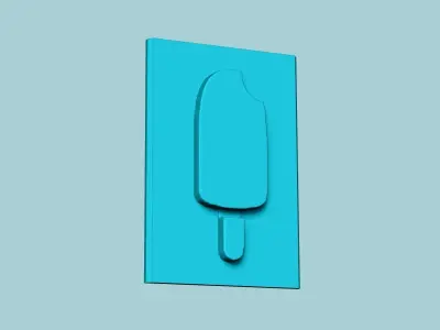 Stamp 39 - Ice Cream - Fondant Decoration Maker Toy 3D print model