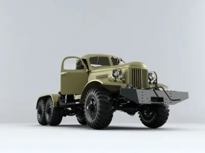 Zill army truck 3D model