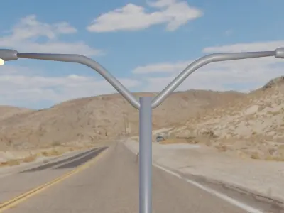 Light Pole Free low-poly 3D model