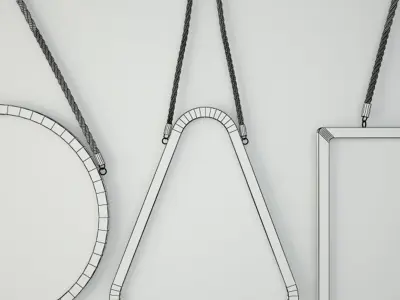 Wood Mirrors 3D model