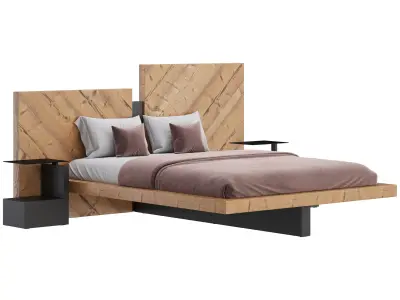 Nazare Bed 3D model