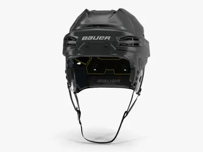Hockey Helmet Bauer Re-Akt 100 Black Low-poly 3D model