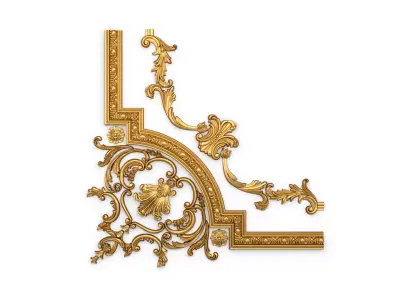 Classic decor ornament v-3D model 71 3D model