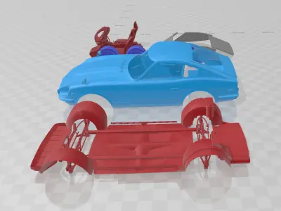 Datsun 240Z - Separate Parts Model 3D print model