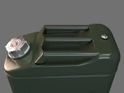 20 litre Jerry Can Fuel Container 3D model