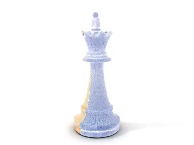 Ivory Chess King model pack Low-poly 3D model