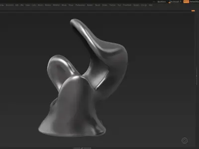 Modern Abstract Decorative sculpture 3d print model 34 3D print model