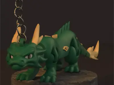 Hebi Yokai Snake Dragon - Figure decorative and keychain 3D print model