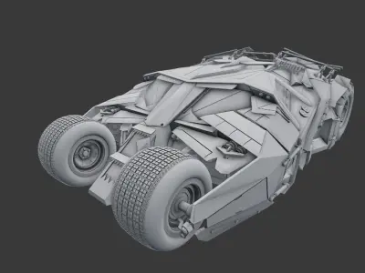 Batmobile Tumbler 3D model 3D model