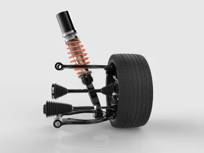 Suspension  car wheel 3D model